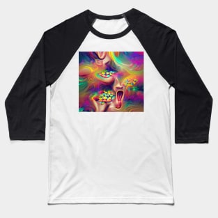 Psychedelic Ecstasy Baseball T-Shirt